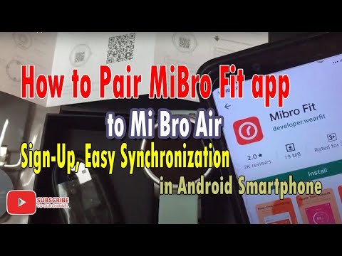 How to Pair MiBro Fit app, to Mi Bro Air in Android Smartphone, Plus Review of Menus and Functions