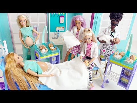 [toy asmr] Pregnant Doll and Doctor Toys Play set | ASMR
