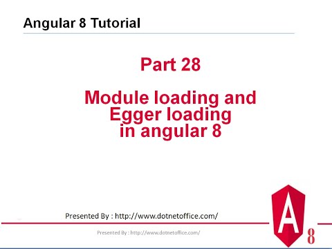 Part-28 :Module loading and Egger loading in angular 8 | angular 8/12 tutorials