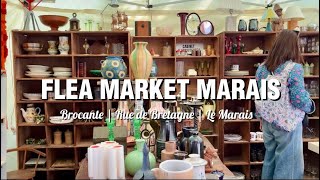 【蚤の市】パリ・ブルターニュ通りブロカント | Brocante dans le Marais | 5月のパリで熱中症… | Paris à 30°C en mai | マレ地区散策