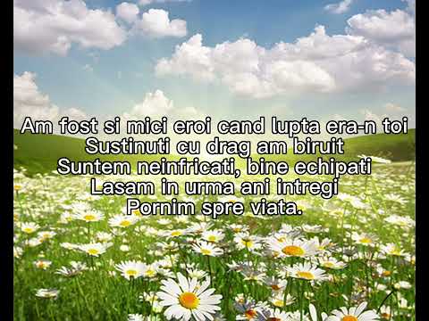 Pornim spre viata-Versuri