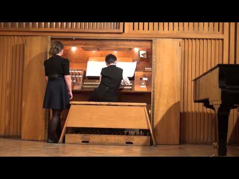 Павлов Сергей 12 лет. орган.(Боэльманн) Boellmann. Allegretto con moto.  2015/01/21