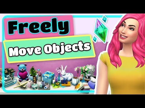 Part of a video titled The Sims 4 How to Freely Move Objects with Snapping to Grid Tutorial