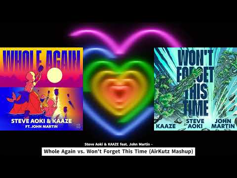 Steve Aoki & KAAZE feat. John Martin - Whole Again vs. Won't Forget This Time (AirKutz Mashup)