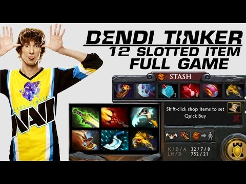 Dendi Tinker 12 Slotted Item - Full Gameplay [HD]