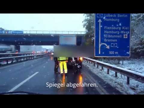 Bagatellschaden auf Autobahn - Sicherheit geht vor! (08.11.2016)