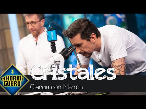Marron consigue la transformación de cristales a través de un microscopio - El Hormiguero