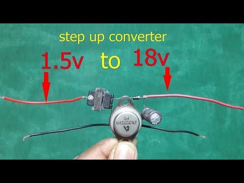 Make 1.5v to 18v stepup converter ,easy at home