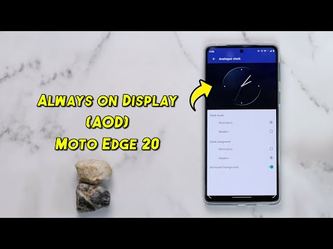 How to Enable Always on Display(AOD) in Moto Edge 20 l Always on Display in Moto