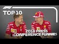 Top 10 Funniest Press Conference Moments Of 2018