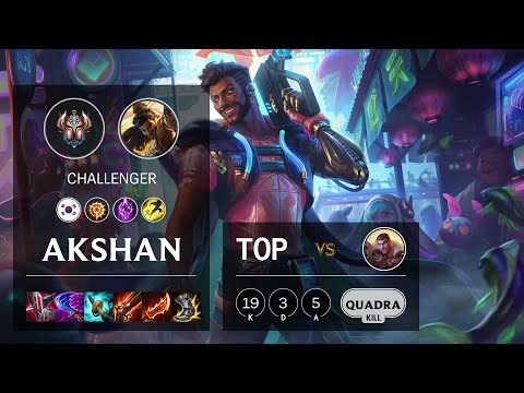 Akshan Top vs Jayce - KR Challenger Patch 11.24