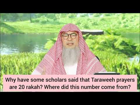 Why have some scholars said taraweeh is 20 rakahs? Where did the number come from? - assim al hakeem