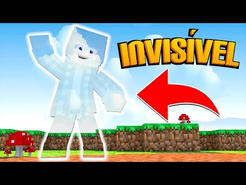 Minecraft: DISFARCE INVISÍVEL - (Esconde Esconde Troll)
