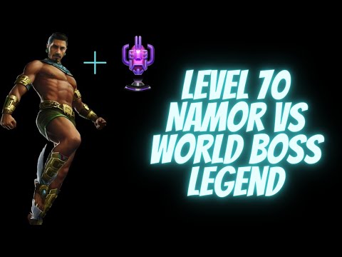 [MFF] Namor Level 70 vs World Boss Legend - Marvel Future Fight