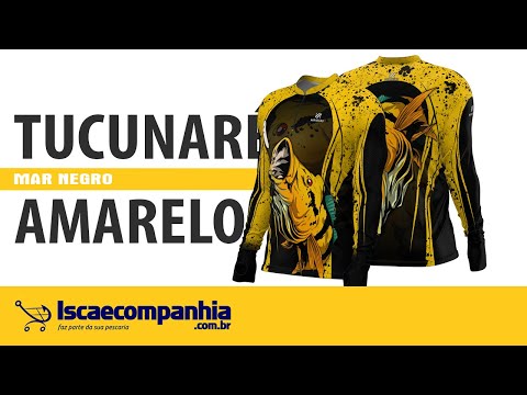 Vídeo Camiseta Mar Negro 30150 Tucunaré Amarelo FPS 50+