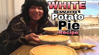 WHITE Sweet Potato Pie recipe