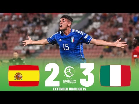 Italy vs Spain | Highlights | U19 European Championship Semi Final 13-07-2023