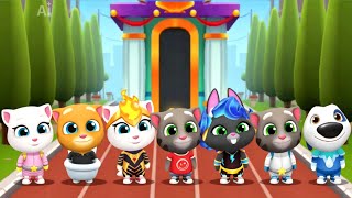 Talking Tom Gold Run Gameplay - Unlock 81 CHARACTERS at the Water Park - ANDROID
