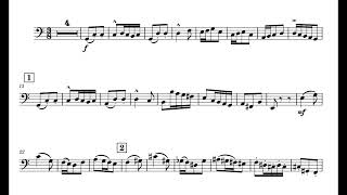 Download lagu サン＝サーンス 動物の謝肉祭 象(チェロ) transposed to C (midi play by  MuseScore) mp3