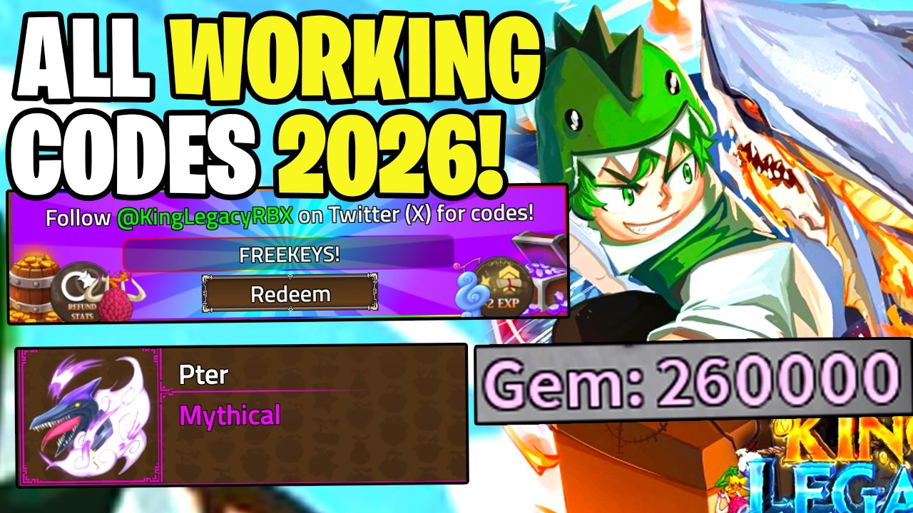 *NEW* ALL WORKING CODES FOR KING LEGACY IN APRIL 2026! ROBLOX KING LEGACY CODES