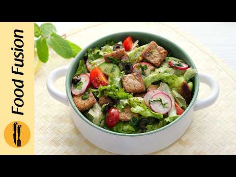 Lebanese Fattoush Salad Recipe by Food Fusion