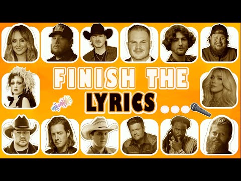 Finish the Lyrics Country Song 2022-2025 - 140 Songs - Country Music Quiz
