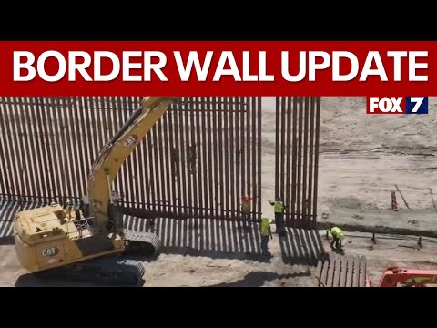 Border wall construction resumes