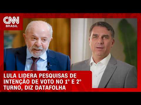 Datafolha: Lula tem 39% no 1º turno; Flávio, 36%; e Cury, 6% | HORA H