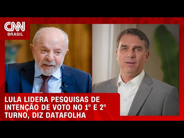 Datafolha: Lula tem 39% no 1º turno; Flávio, 36%; e Cury, 6% | HORA H