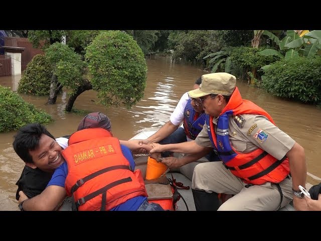 Peninjauan Lokasi Banjir di Wilayah Jakarta Selatan