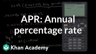 Annual Percentage Rate (APR) and effective APR