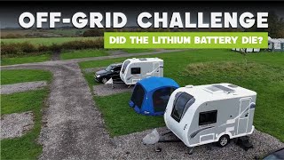 5 Day OFF-GRID Camping Challenge: Caravan Lithium Battery Test