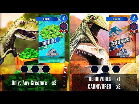 FEAST OF BEASTS PACK 1VS3 SPINOTASUCHUS VS TARBOSAURUS VS TYRANNOLOPHOSAUR | JURASSIC WORLD THE GAME