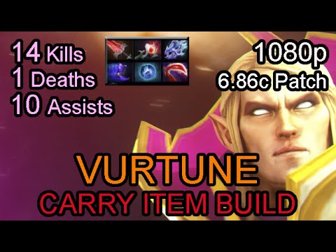 Vurtune Invoker 6.86 patch | Carry Build | Ranked Full Game