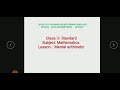 2nd Standard Mathematics Mental Arithmetic Part 3