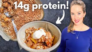 High Protein Apple Crumble! 🍎 🤫 (with a SECRET Ingredient)