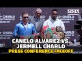 Canelo Alvarez vs. Jermell Charlo Press Conference Faceoff | MMA Fighting
