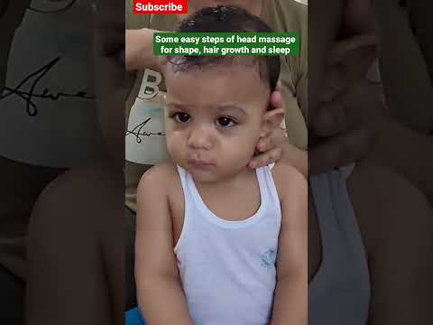 #shorts | Baby head massage for shape, hair growth ans sleep | subscribe | #cutebaby #themomshow