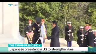The Trump Presidency: Japanese president in US to strengthen ties