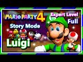 Mario Party 4 Story Mode Expert Level Luigi Full Game