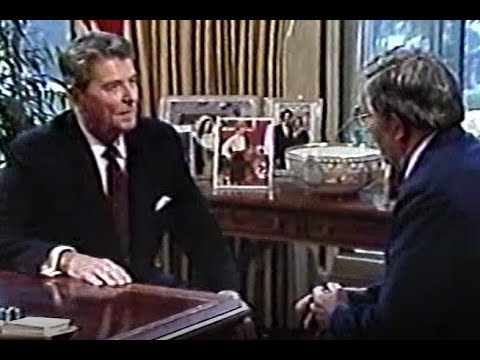 Ronald Reagan and Jim Abdnor Oval Office 1986 - No Sound
