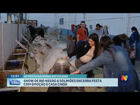 Rio Negro & Solimões fecham Festa do Colono em clima de emoção