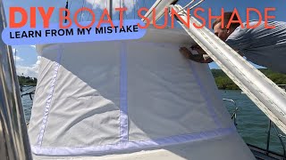 DIY SUNSHADES learn from my mistakes EP 146