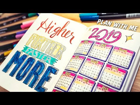 My 2019 Simple Bullet Journal Setup ( Jan + Feb ) Video