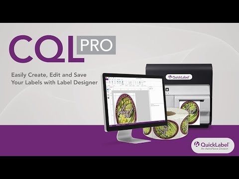 QuickLabel CQL Pro Advanced label Design Software video thumbnail