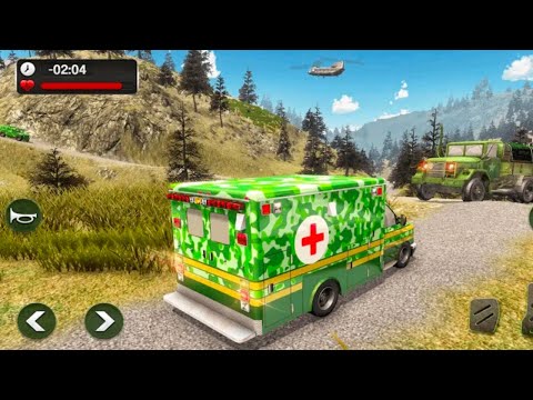 US Army Ambulance Car Driving Simulator : Army Ambulance Transport Truck - Andriodgameplay