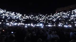 Mumford & Sons - Arena di Verona illuminata dai cellulari 29/06/2015