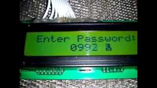 preview picture of video 'PIC16F87 Code Lock Security System'