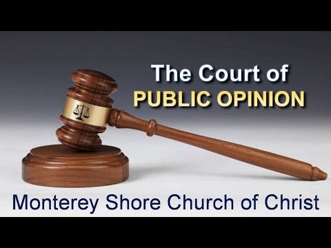 The Court of Public Opinion