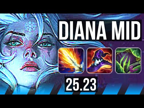 DIANA vs IRELIA (MID) | 13/2/8, Legendary | EUNE Master | 25.23
